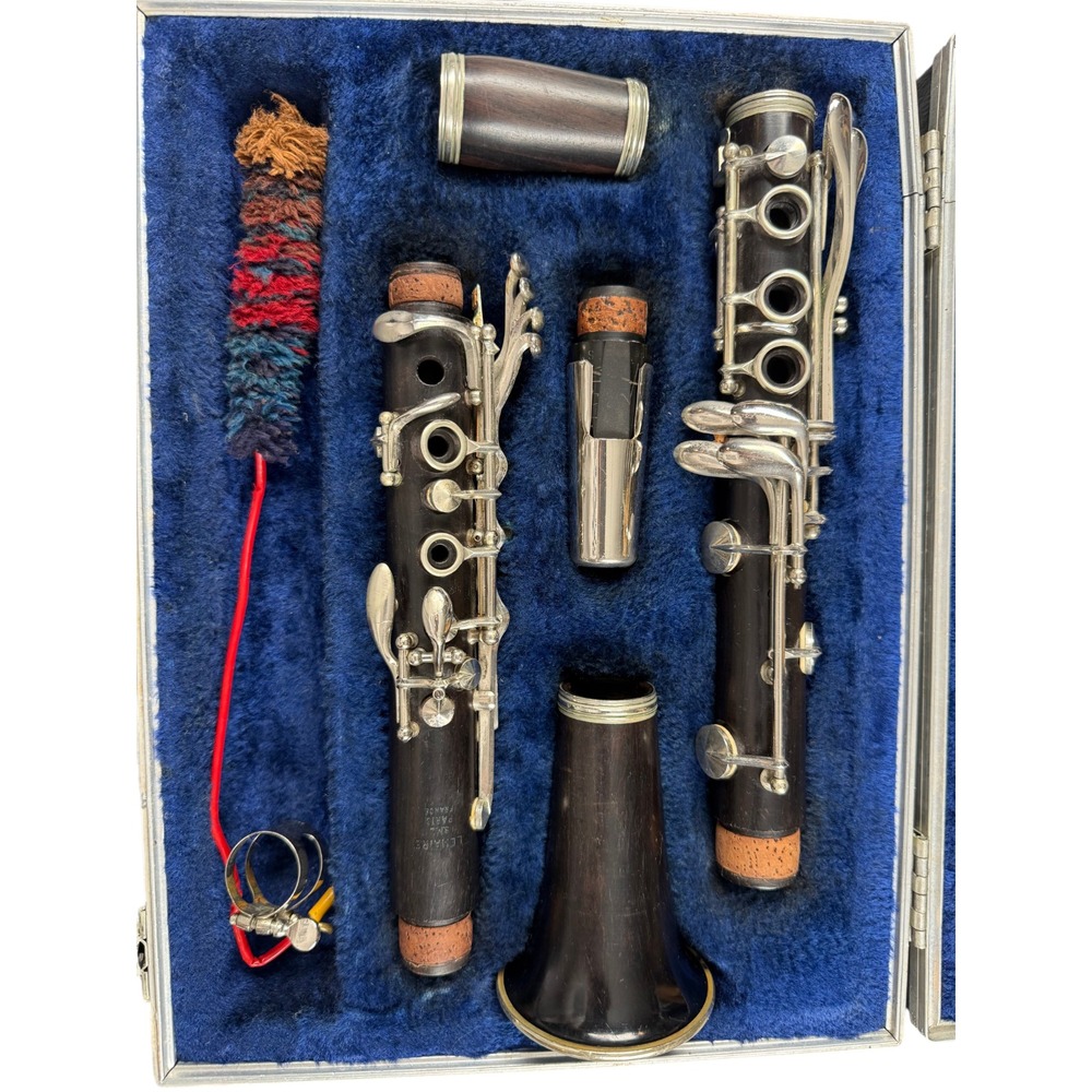 Vintage Lemaire SML Paris France Bohem System Wood Clarinet w/ Case Untested